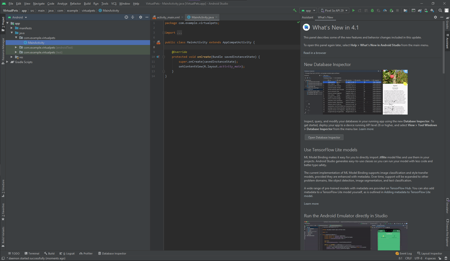 android studio development quick guide